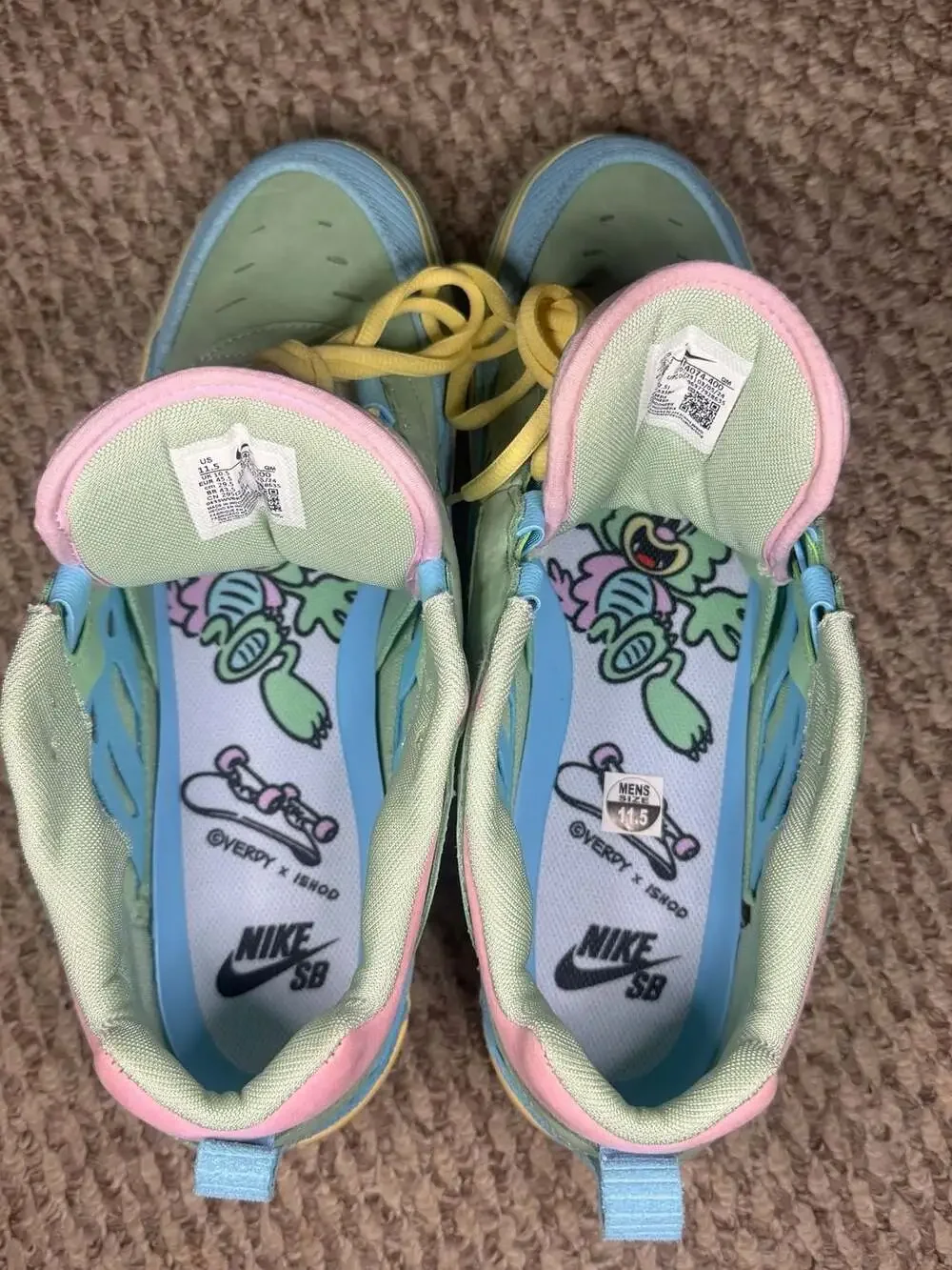 Nike SB Air Max Ishod Wair x Verdy 'Visty' Sneakers